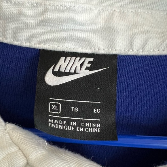 Nike Blue and White Sweatshirt XL - Picture 2 of 8